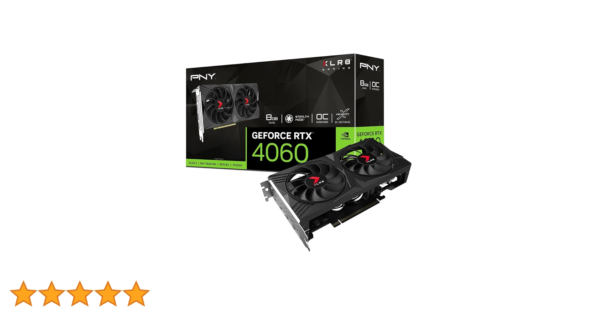 グラフィックボード・グラボ・ビデオカード PNY GEFORCE RTX 4060 Amazon | PNY GeForce RTX™ 4060 8GB XLR8 Gaming Verto